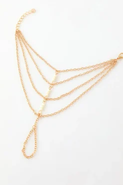 Pulseira de estilo Boho com anel