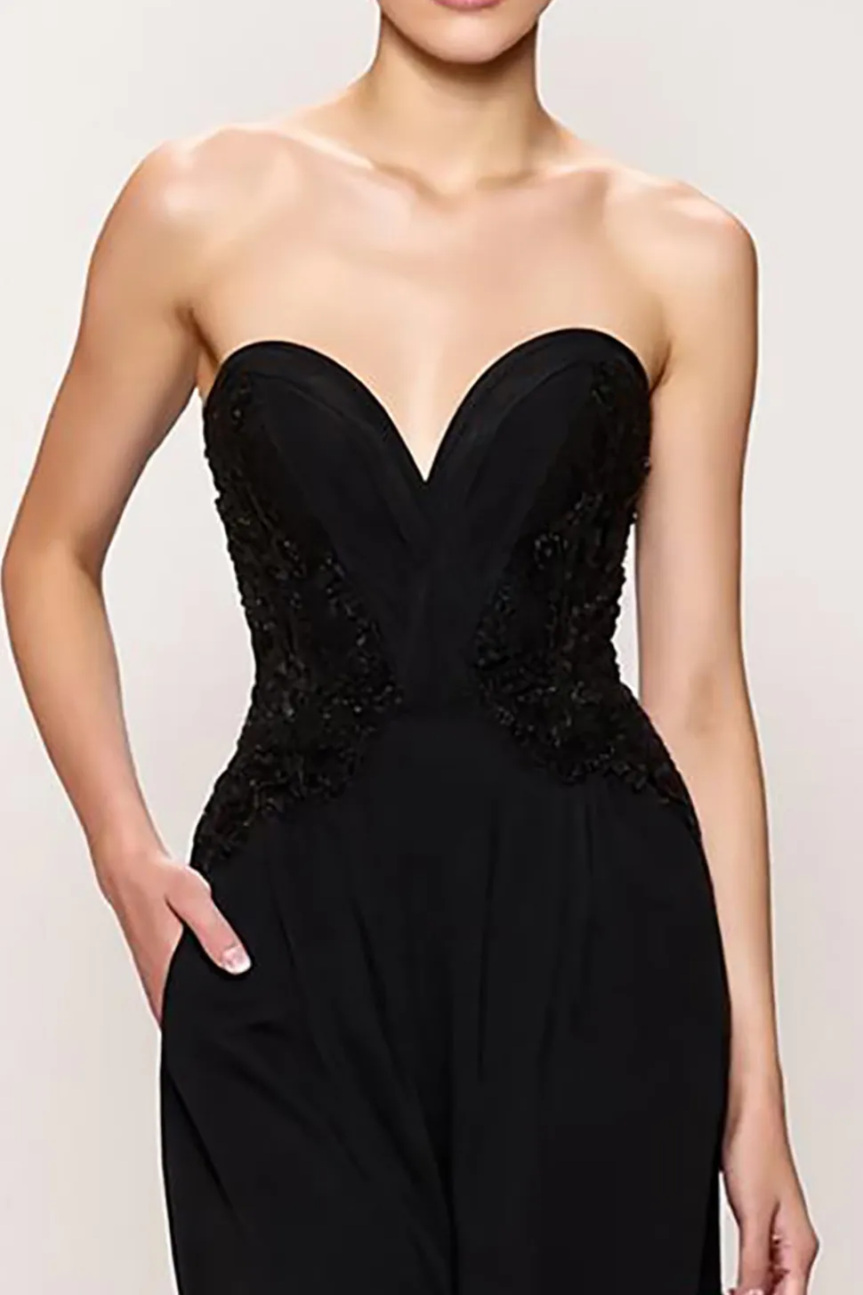 Querida bainha preta simples vestido de noite longo com fenda