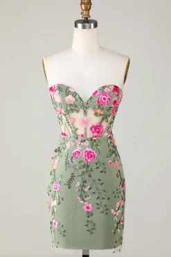 Querido Vestido Preto de Cocktail Com Apliques