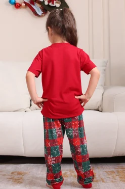 Red Merry Natal Família Pijama Sets