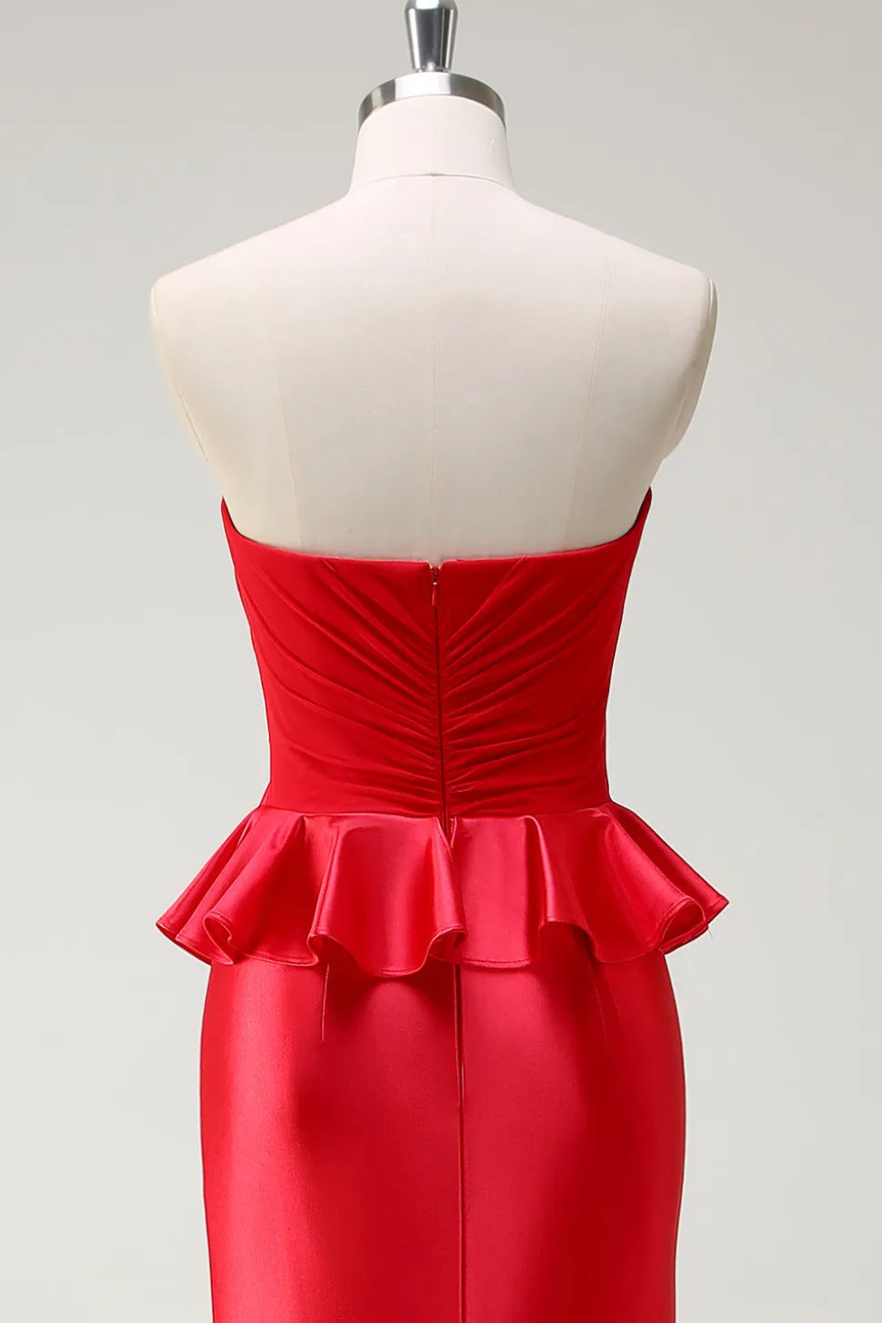 Red Sweetheart Sereia Vestido Longo Baile de Formatura com Fenda