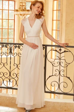 Renda branca mãe do vestido de noiva