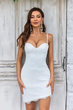 Renda de Marfim Assimétrico Destacável Trem Boho Vestido de Noiva