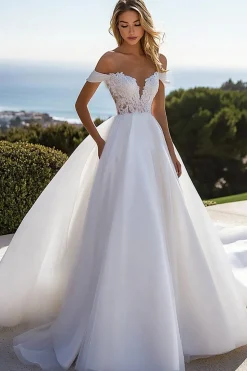 Renda Sweep/Brush Trem De Baile/Princesa Vestido de Noiva