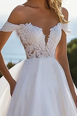 Renda Sweep/Brush Trem De Baile/Princesa Vestido de Noiva