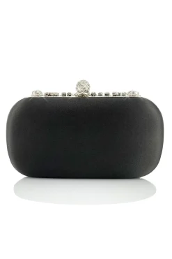 Rhinestone Sparkly Preto Party Clutch Bag