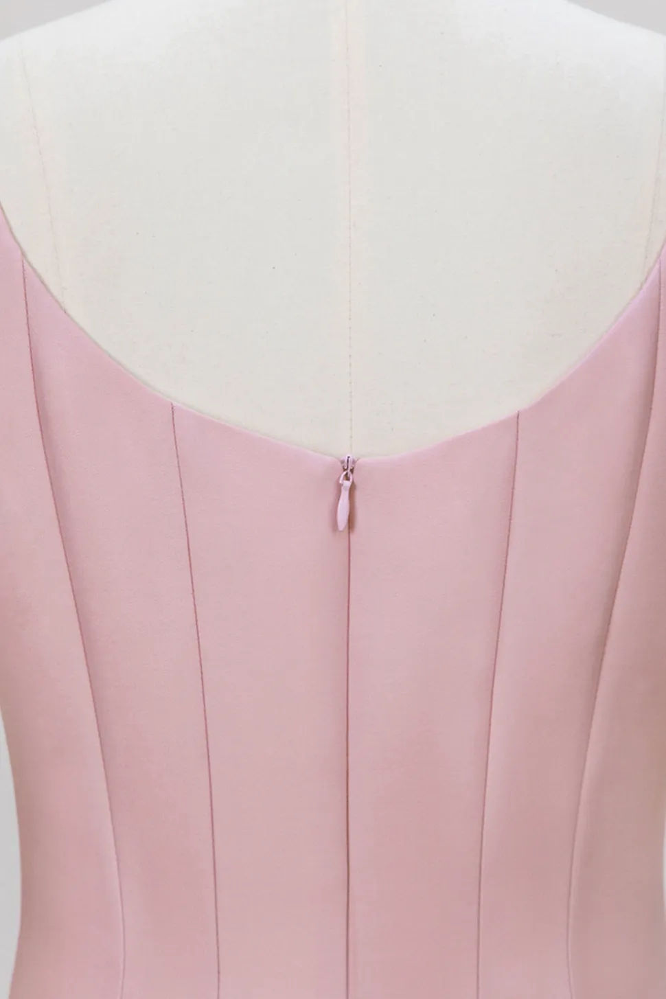 Rosa A-Line Spaghetti Straps Midi Vestido de Noiva