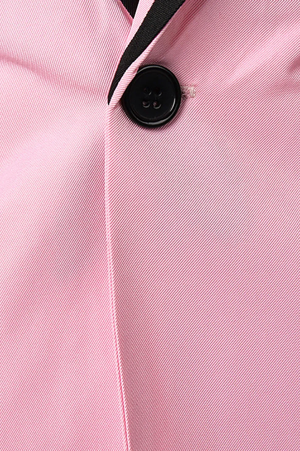Rosa Blazer de Festa Lapela Entalhada