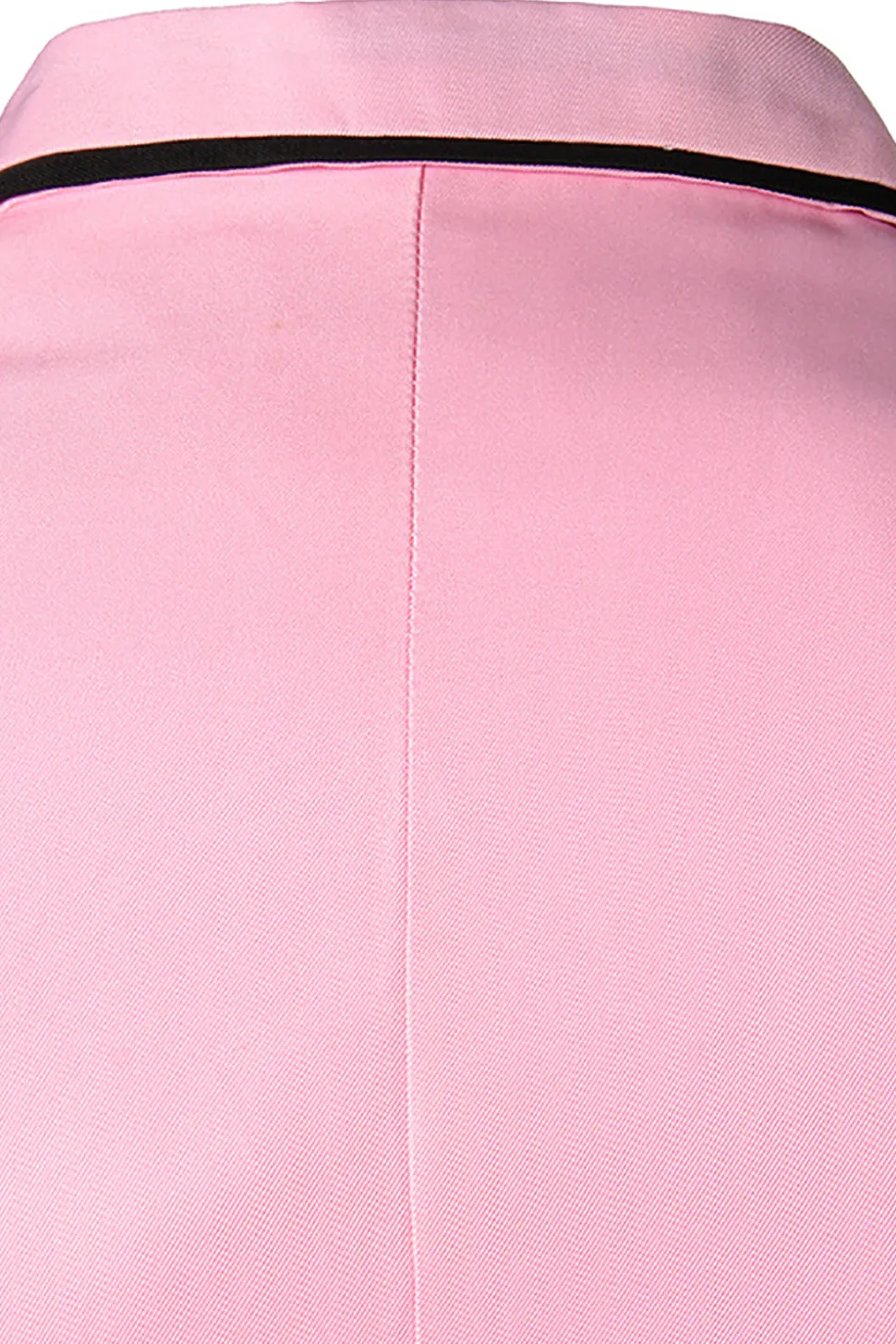 Rosa Blazer de Festa Lapela Entalhada