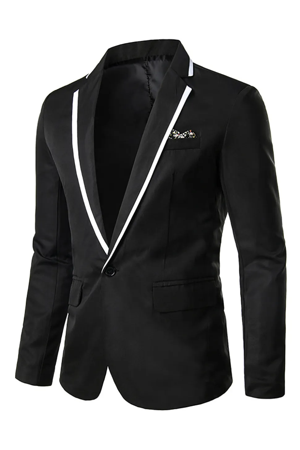Rosa Blazer de Festa Lapela Entalhada