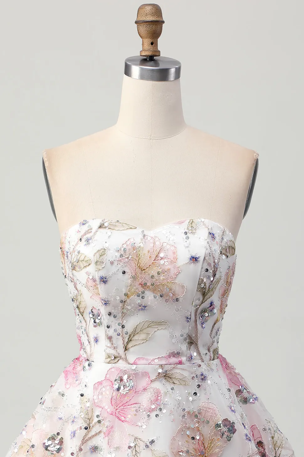 Rosa Brilhante De Baile/Princesa Mini Vestido Cocktail