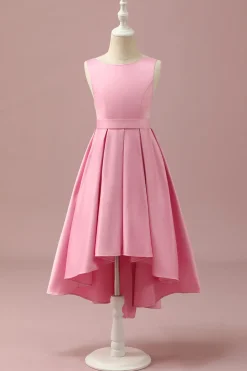 Rosa Cetim Júnior Vestido Dama de Honra