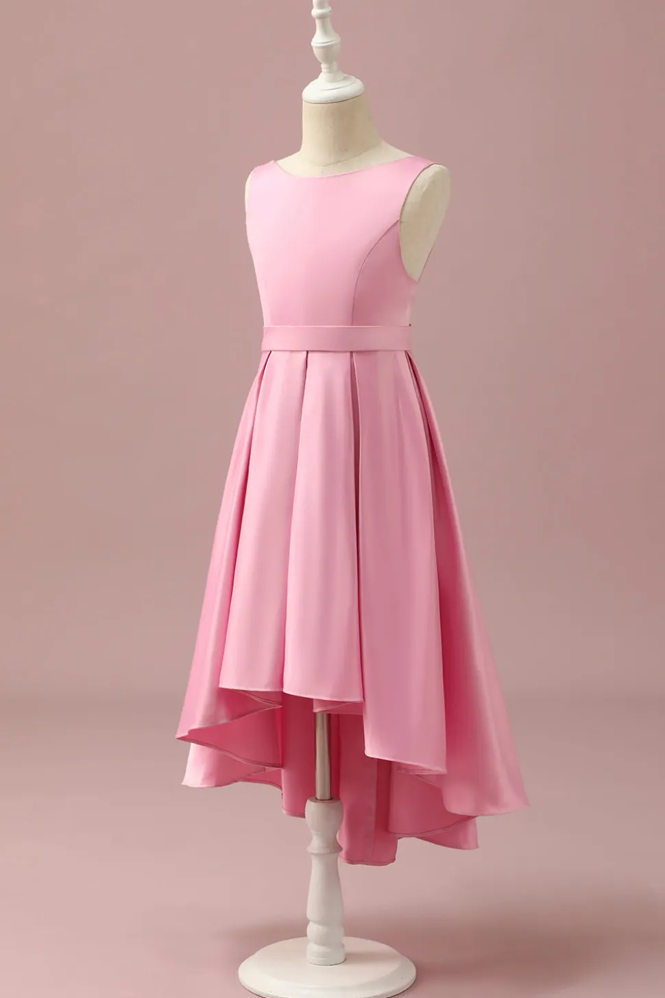 Rosa Cetim Júnior Vestido Dama de Honra