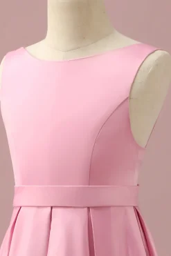 Rosa Cetim Júnior Vestido Dama de Honra