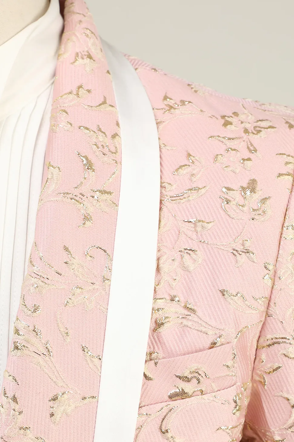 Rosa Claro Lapela Shawl Jacquard Fatos de Baile