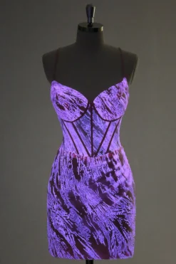 Rosa espaguete correias apertado espartilho Homecoming vestido com renda para trás