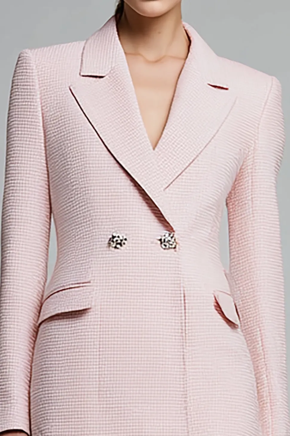 Rosa Notched Lapela Pencil Short Blazer Dress