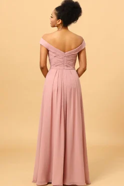 Rosa Vestido de Dama de Honra