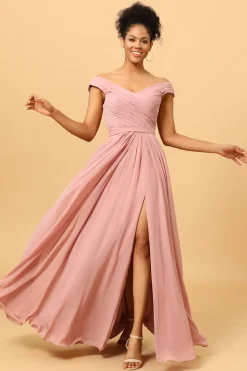 Rosa Vestido de Dama de Honra