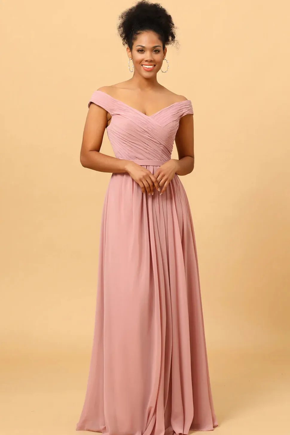 Rosa Vestido de Dama de Honra