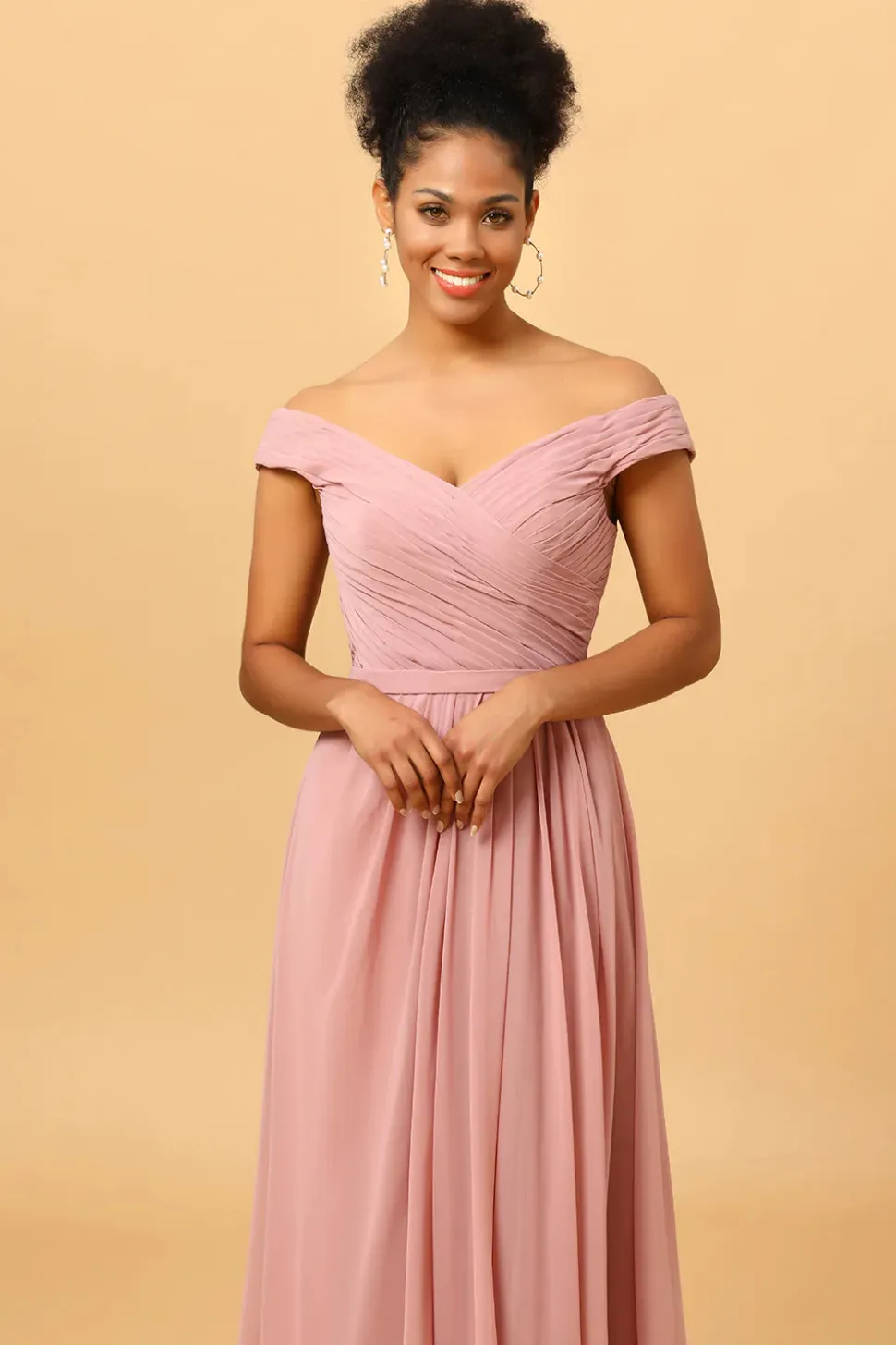 Rosa Vestido de Dama de Honra