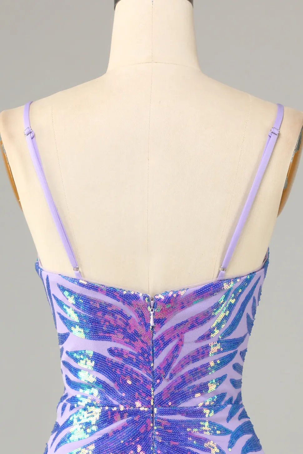 Roxo Esparguete Alças Bodycon Bodycon Homecoming Dress