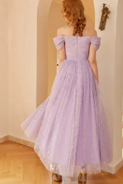 Roxo um vestido de baile de linha (cinto não incluído)