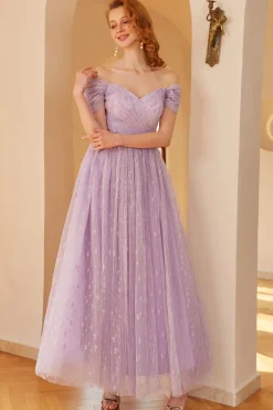 Roxo um vestido de baile de linha (cinto não incluído)