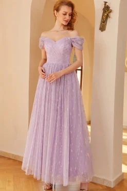 Roxo um vestido de baile de linha (cinto não incluído)