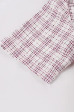 roxo vermelho xadrez mangas curtas swing vestido dos anos 1950