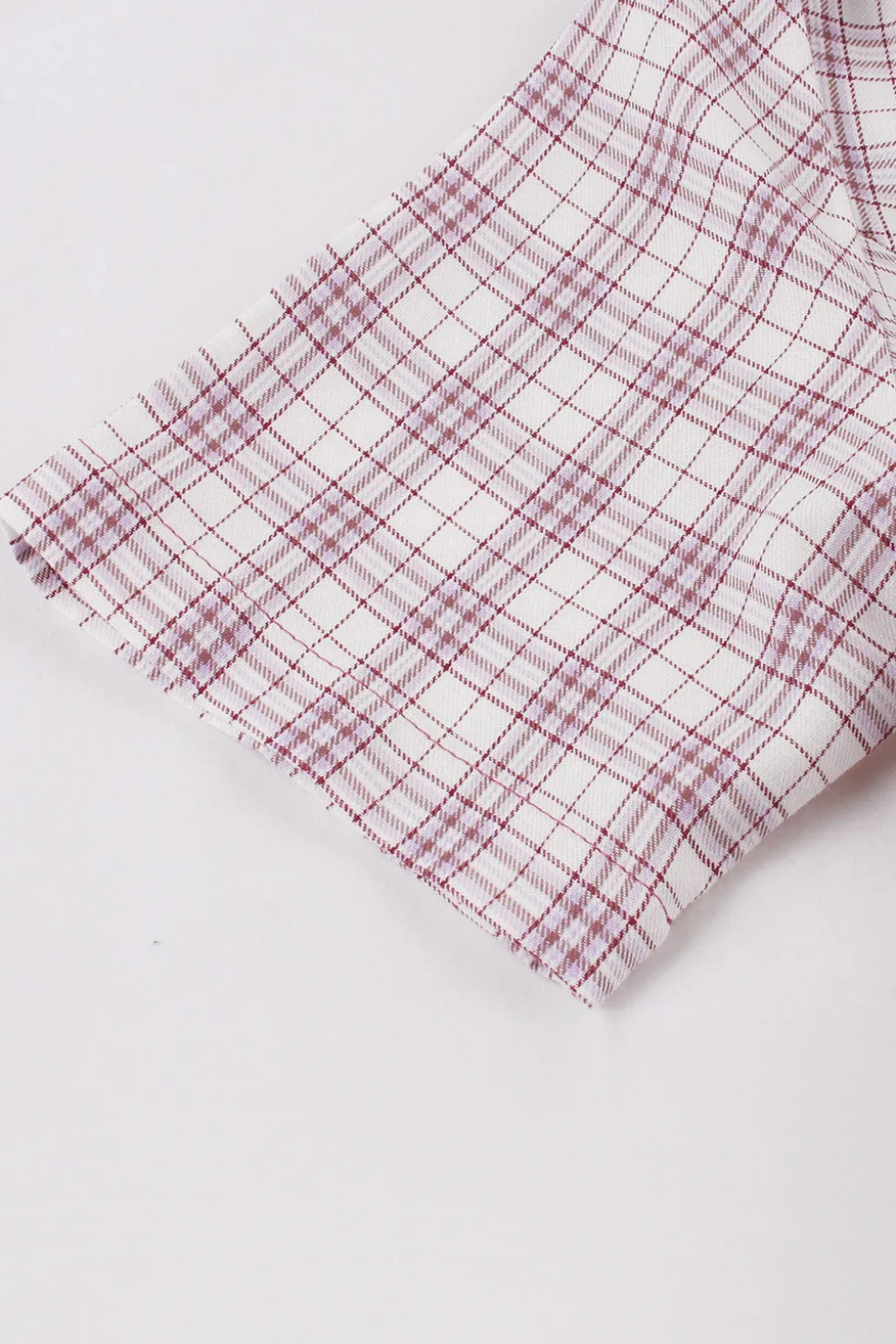 roxo vermelho xadrez mangas curtas swing vestido dos anos 1950