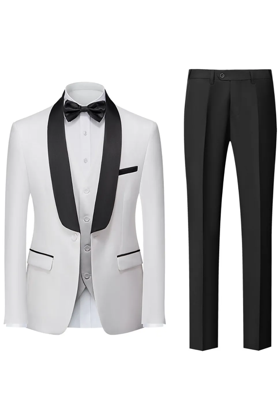Royal Blue 3 Peças Xaile Lapela Homens Prom Suits