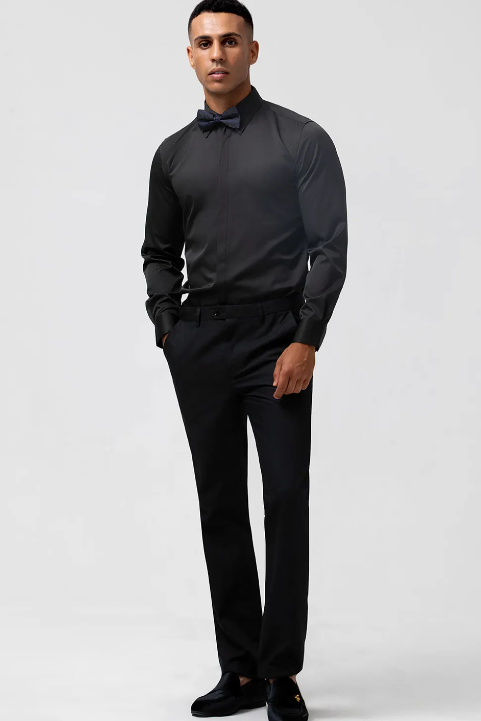 Royal Blue 2 Piece Pico Lapel Jacquard Fatos de Baile de Formatura Masculino