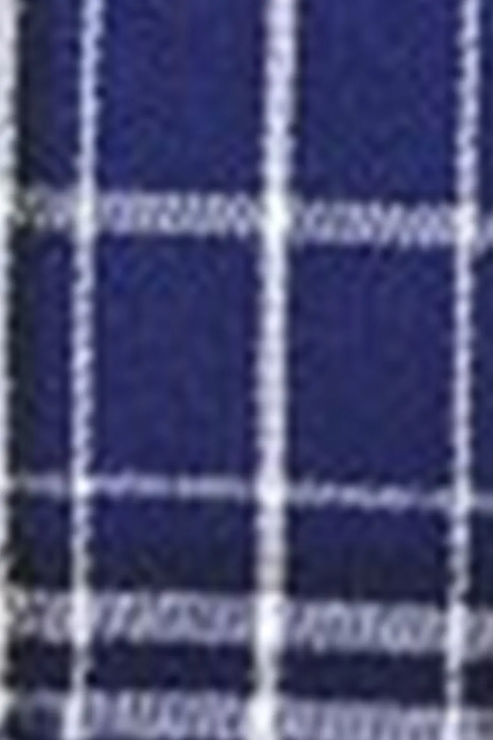 Royal Blue Plaid Peak Lapela Peito Duplo 2 Peças Terno Masculino