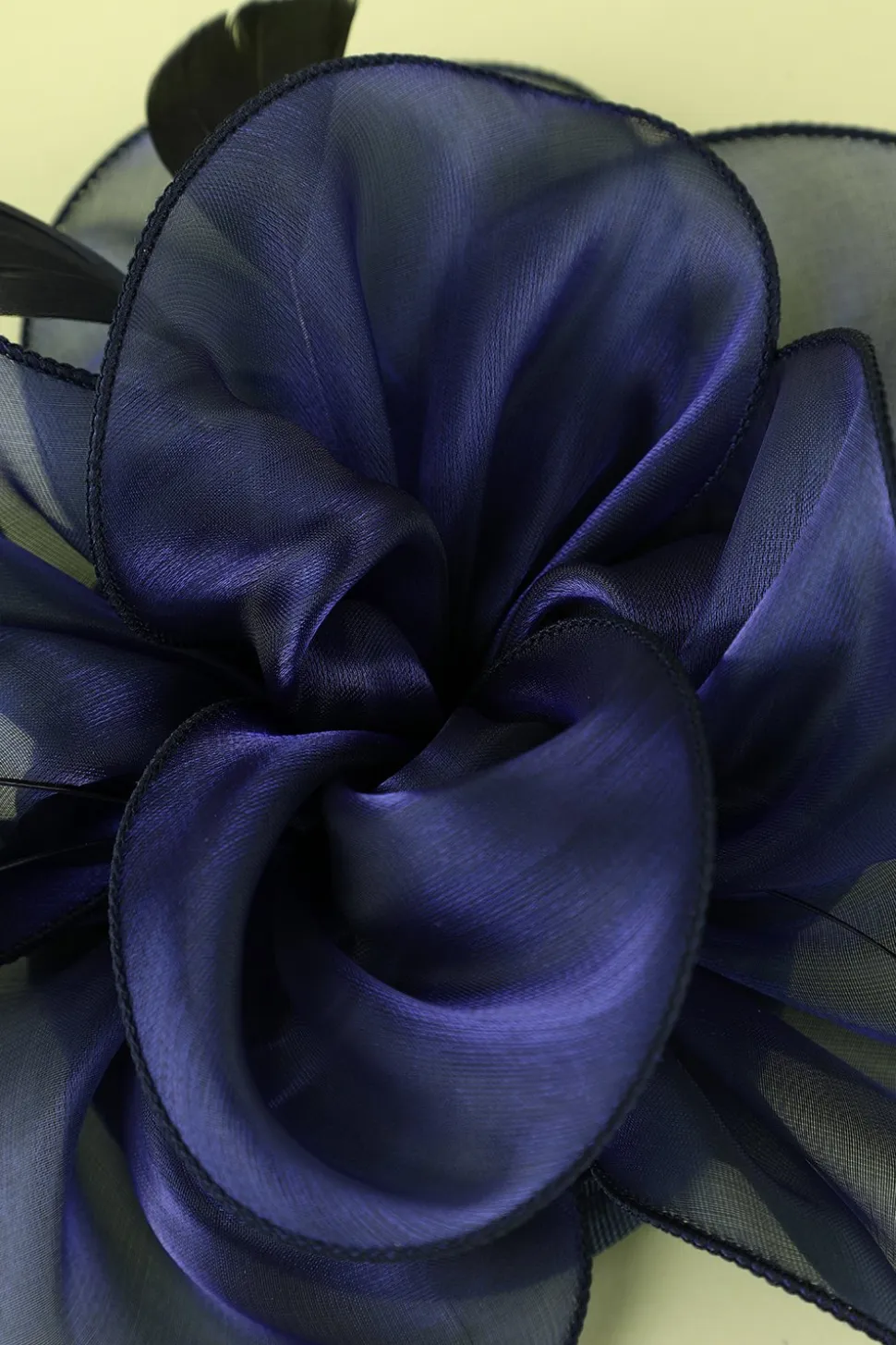1920s Blue Organza Beaded Headband