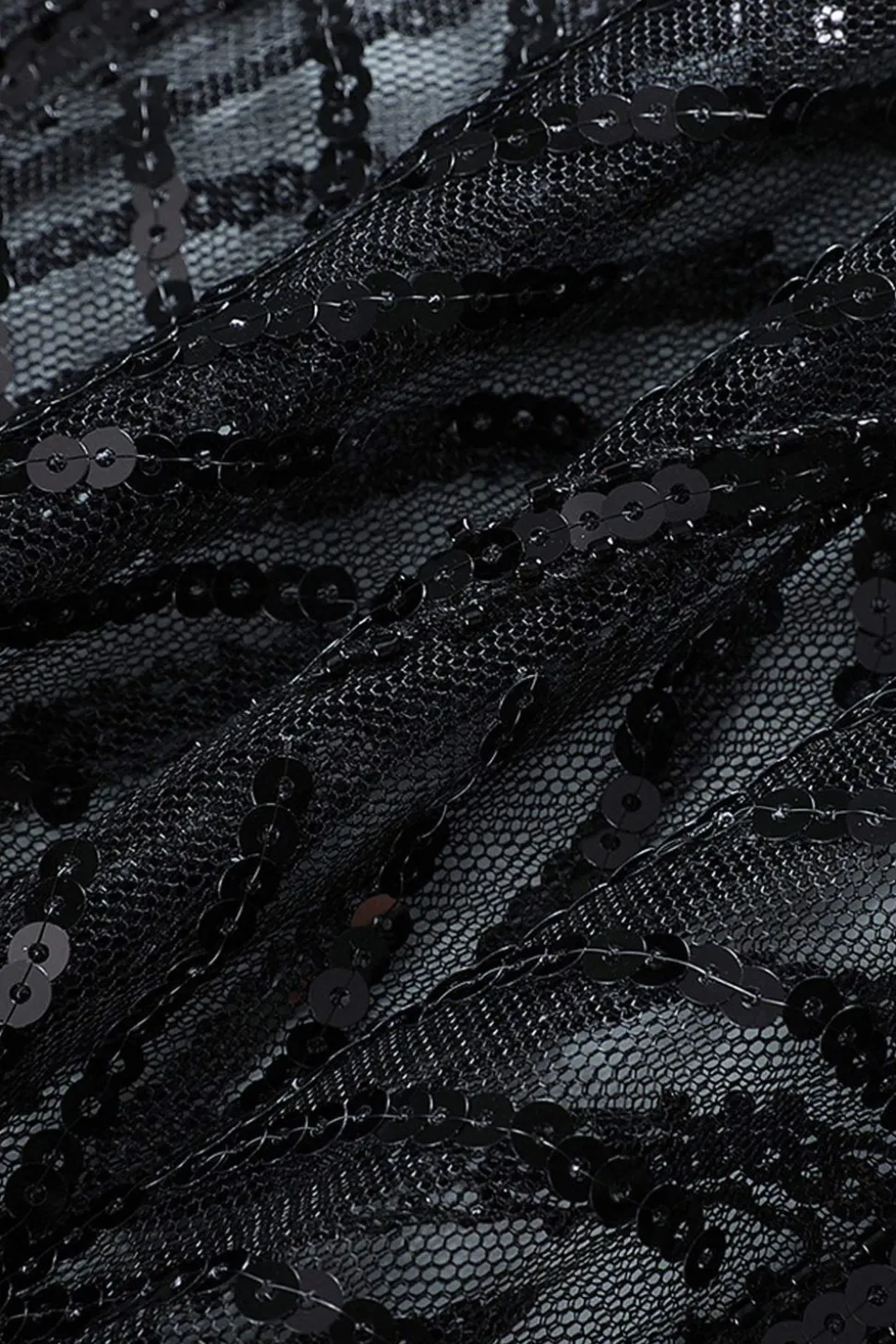 1920s Sequin Black Women Cape