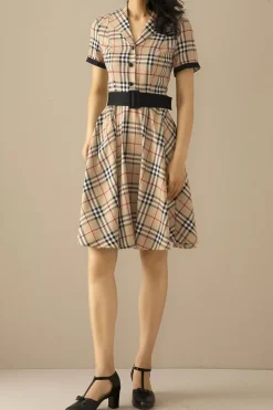 1950s Vestido Vintage Vermelho