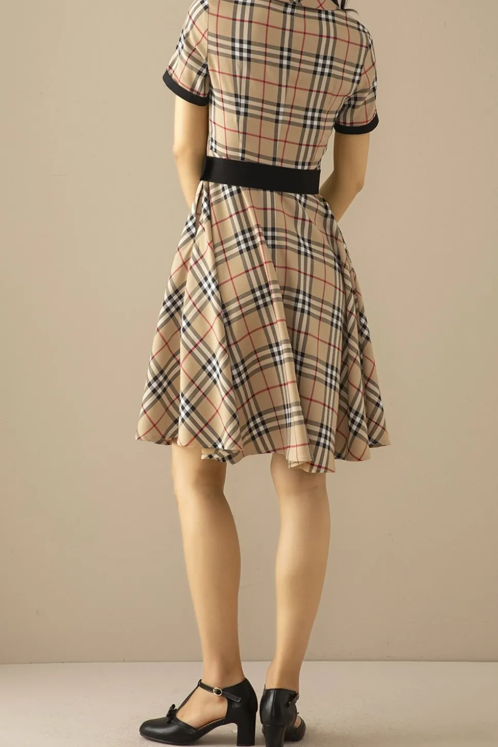 1950s Vestido Vintage Vermelho