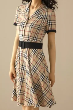 1950s Vestido Vintage Vermelho