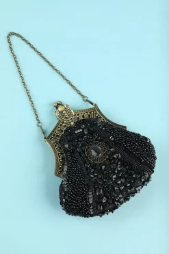 Saco de noite vintage preto