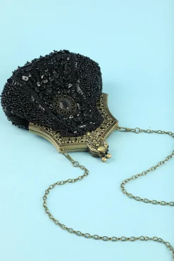Saco de noite vintage preto