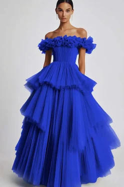 Sage Poeirento Sem Ombros De Baile/Princesa Longos Vestido de Baile