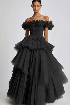 Sage Poeirento Sem Ombros De Baile/Princesa Longos Vestido de Baile