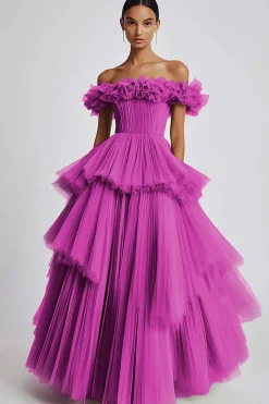 Sage Poeirento Sem Ombros De Baile/Princesa Longos Vestido de Baile