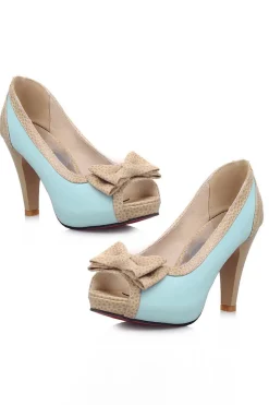 Saltos altos com Bowknot