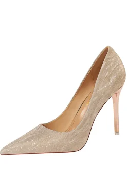 Saltos altos rasos de dedo do pé stiletto