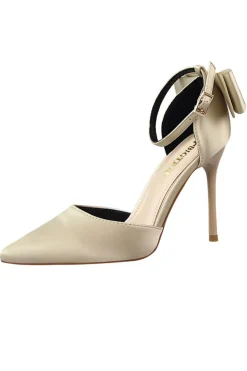 Saltos de baile de cetim da Borgonha com Bowknot