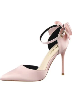 Saltos de baile de cetim da Borgonha com Bowknot