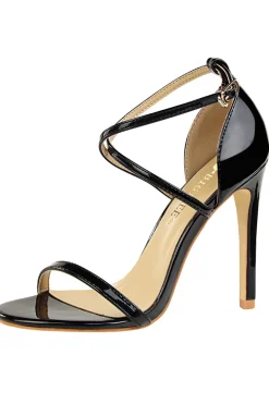 Sandálias de stiletto preto