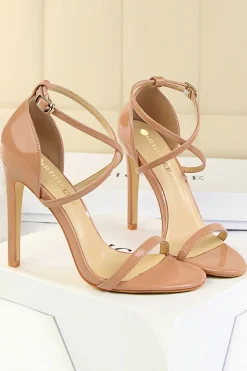 Sandálias de stiletto preto